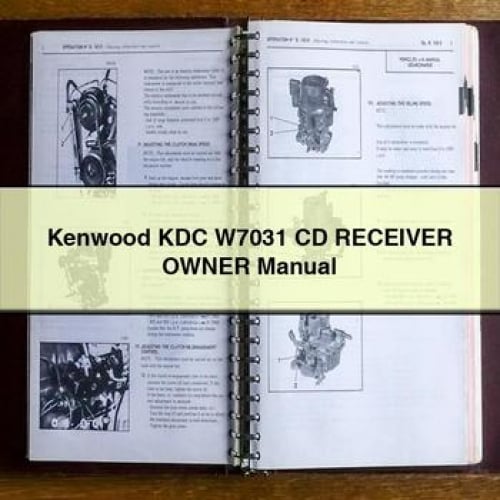 Kenwood KDC W7031 CD Receiver Owner Manual