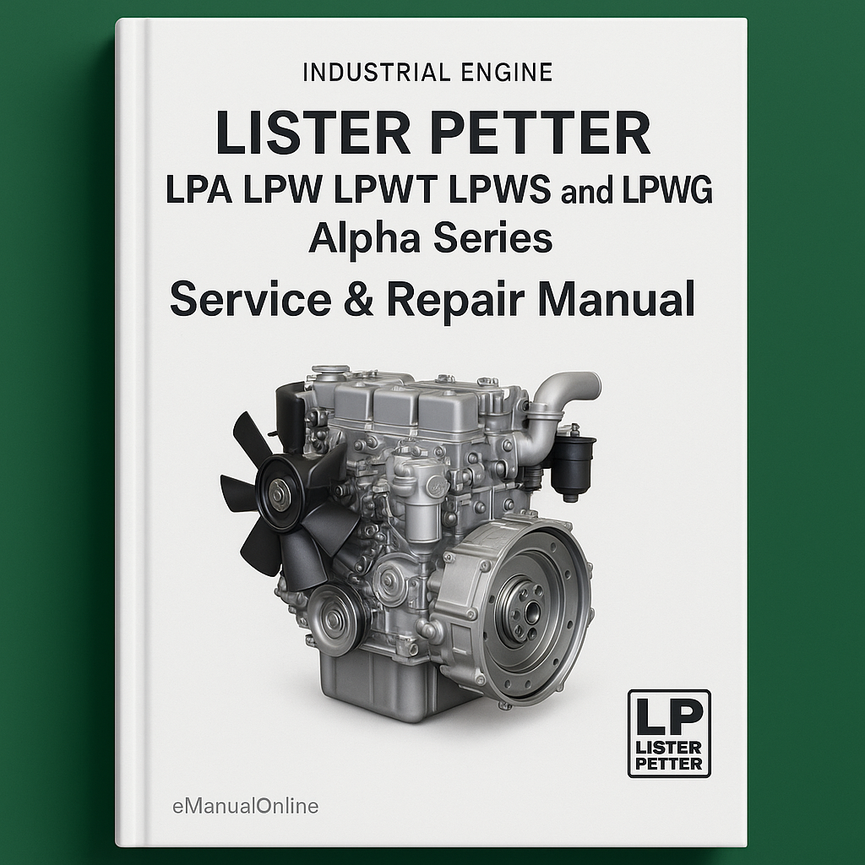 LISTER PETTER LPA LPW LPWT LPWS and LPWG Alpha Series Service Repair Manual-PDF
