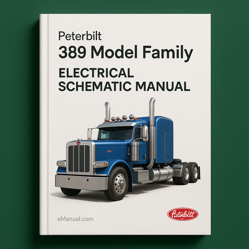 Peterbilt truck 389 Model Family Electrical Schematic Manual