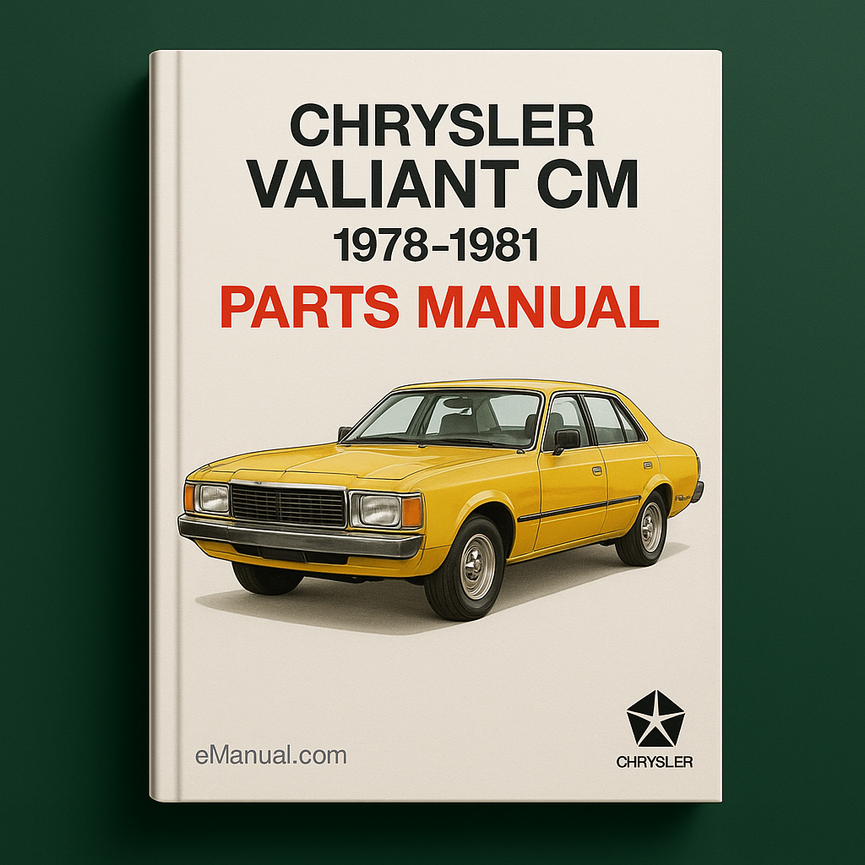 CHRYSLER VALIANT CM Parts Manual 1978-1981