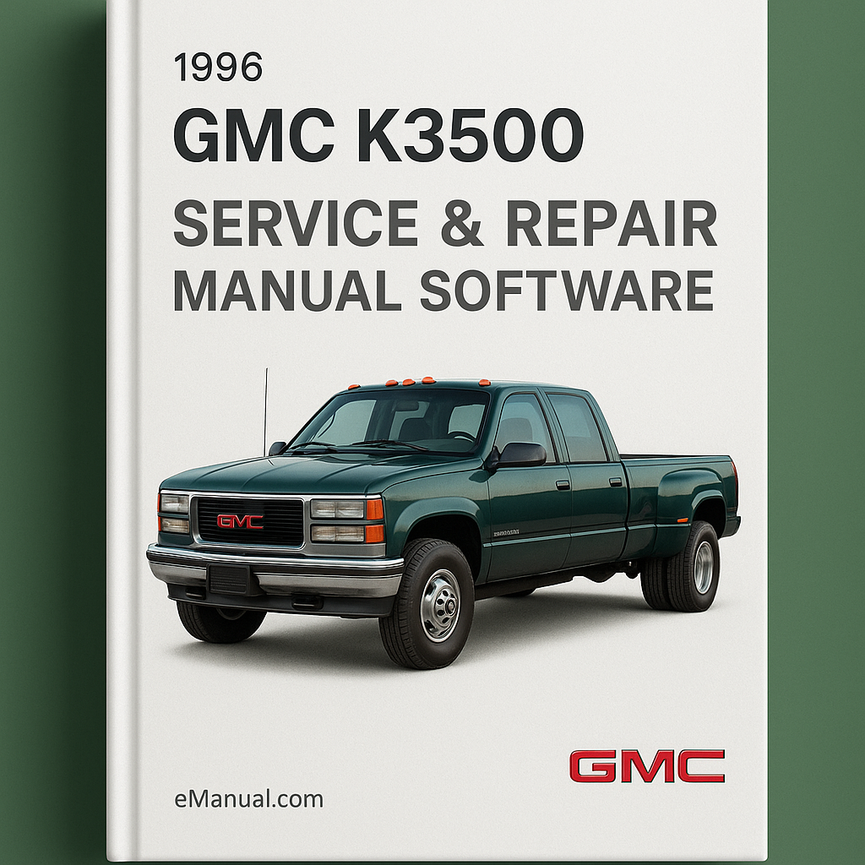 1996 GMC K3500 Service & Repair Manual Software