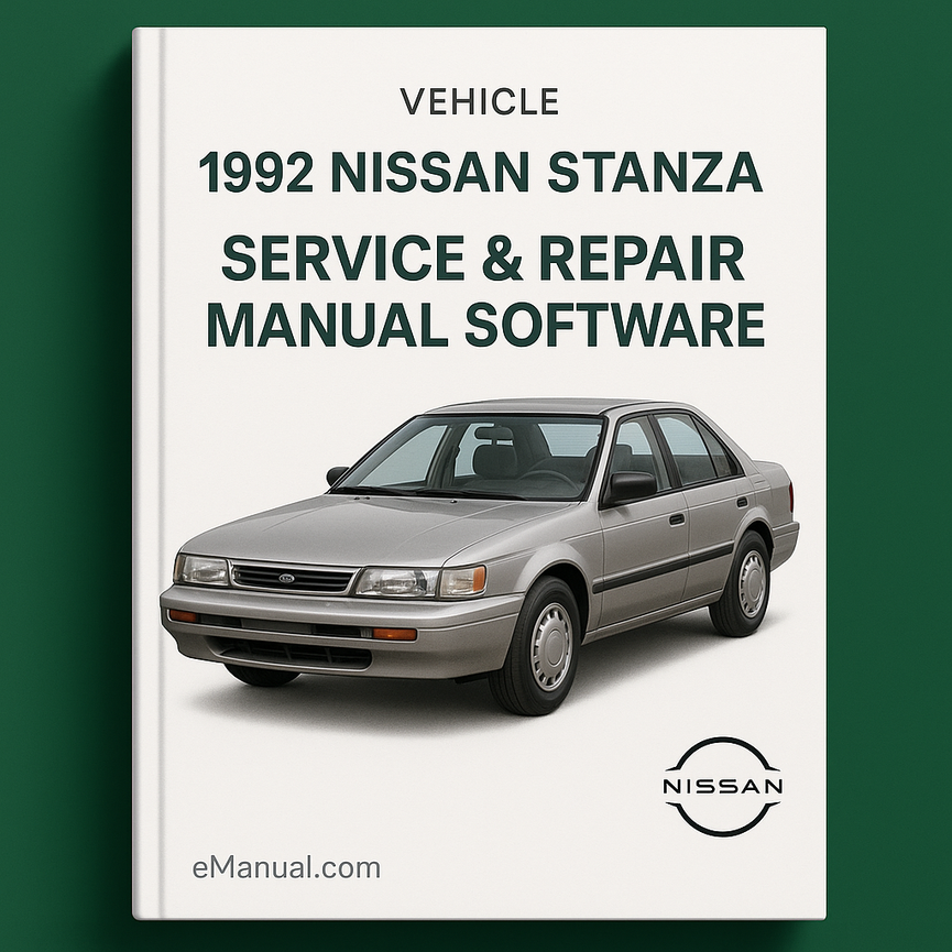1992 Nissan Stanza Manual de servicio y reparación Software Descargar PDF