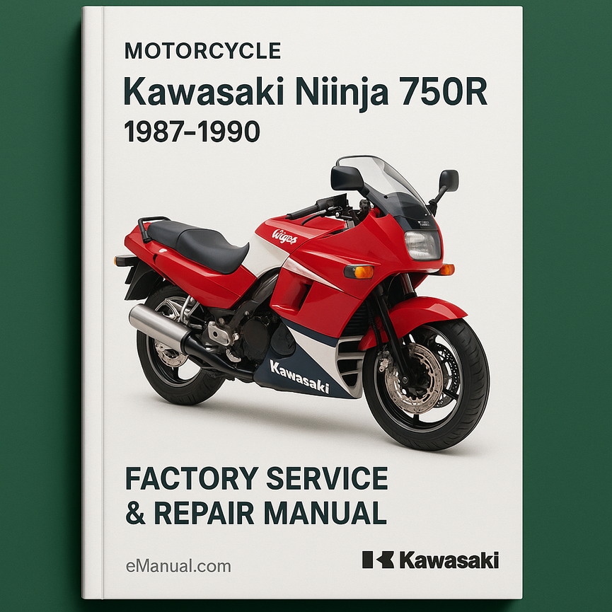 Kawasaki Ninja 750R 1987-1990 Factory Service Repair Manual