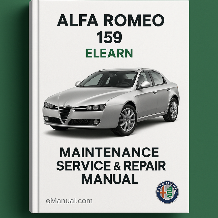 Alfa Romeo 159 ELEARN Maintenance Service Repair Manual For THE CAR Service CENTERS