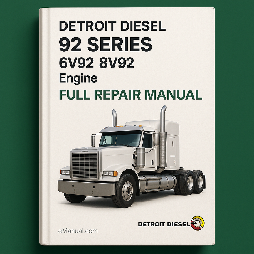 Detroit Diesel 92 Series 6V92 8V92 Engine Full Repair Manual