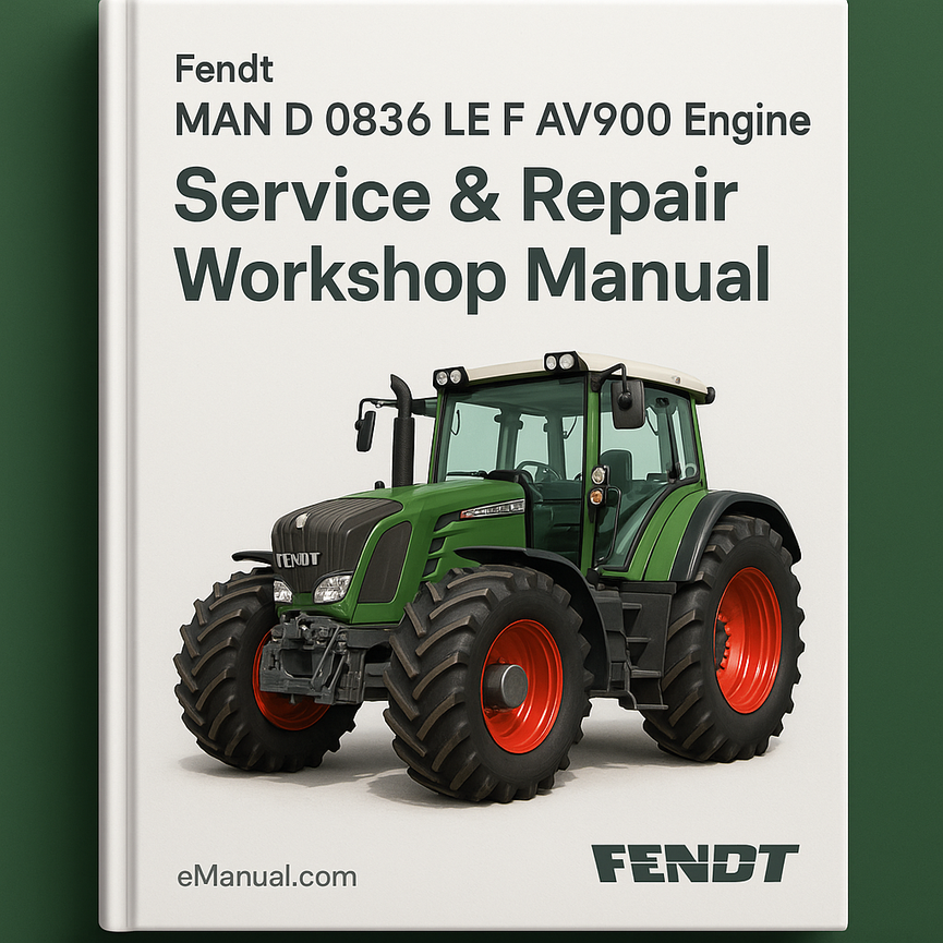 Fendt MAN D 0836 LE FAV900 Engine 2001 Service Repair Workshop Manual