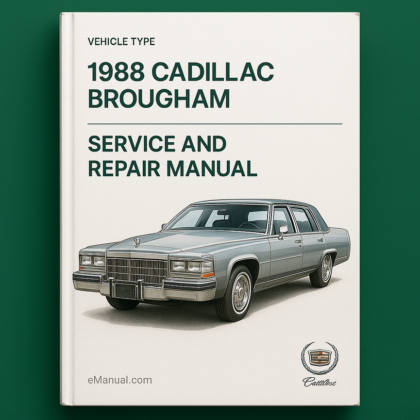1988 Cadillac Brougham Service and Repair Manual