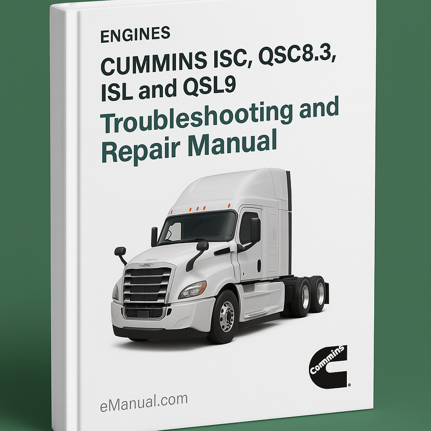 CUMMINS ISC QSC8.3 ISL and QSL9 Engines Troubleshooting and Repair Manual