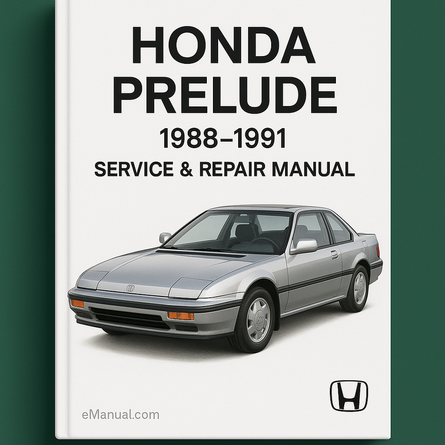 Honda Prelude Service Repair Manual 1988-1991