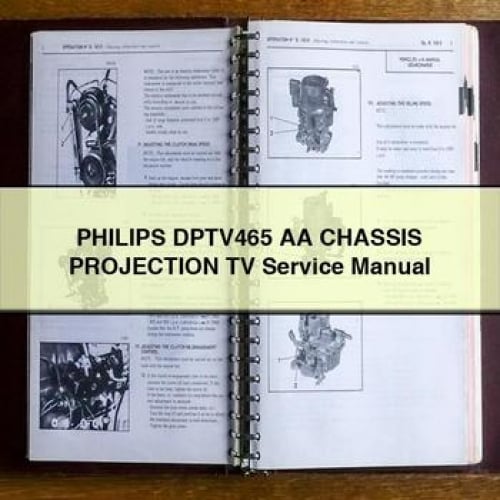 PHILIPS DPTV465 AA CHASSIS PROJECTION TV Service Manual