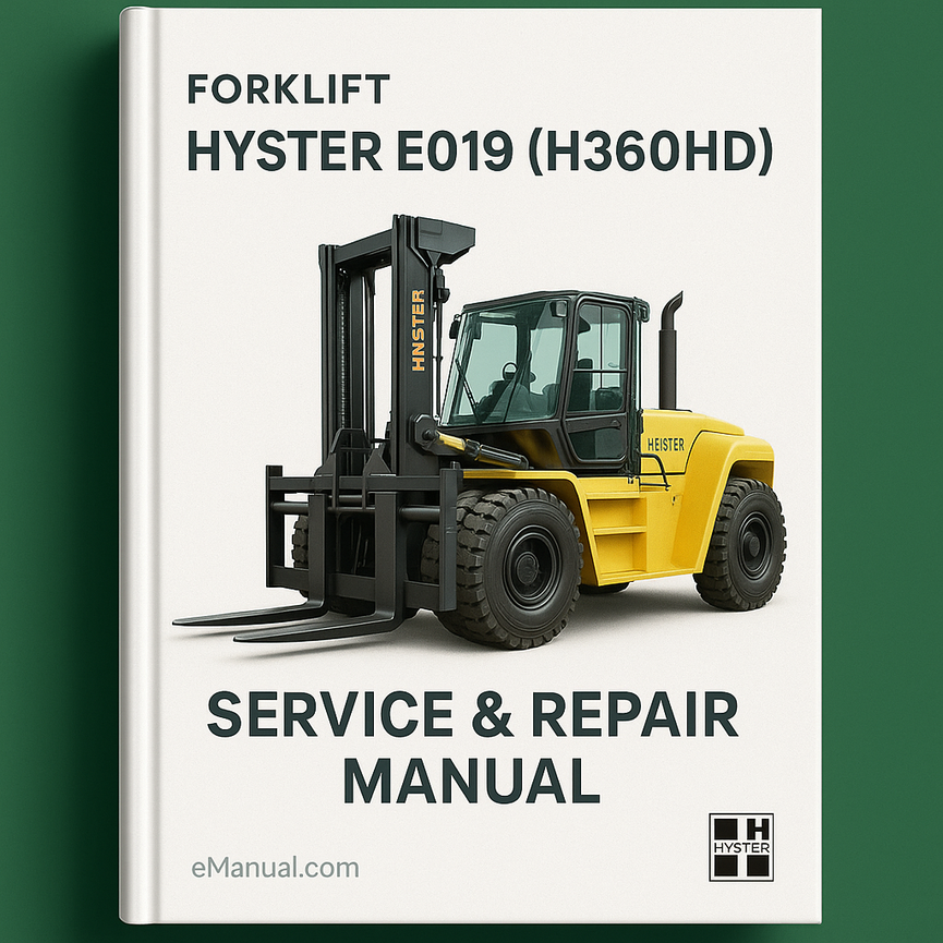 Hyster E019 (H360HD) Forklift Service Repair Manual