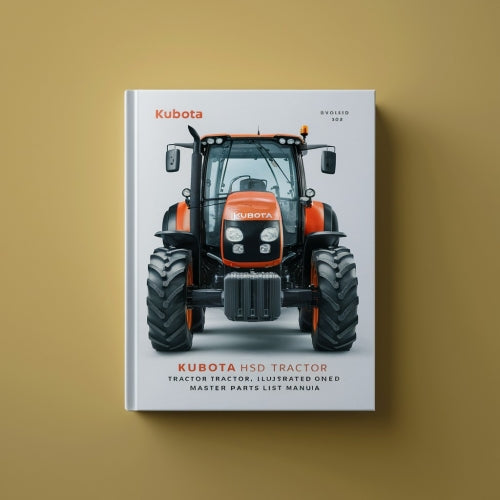 Kubota B7510HSD Tractor Illustrated Master Parts List Manual