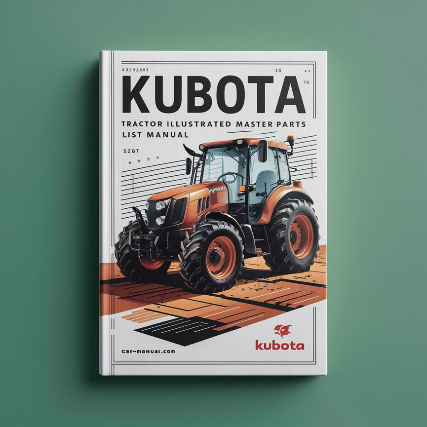 Kubota L2900DT Tractor Illustrated Master Parts List Manual