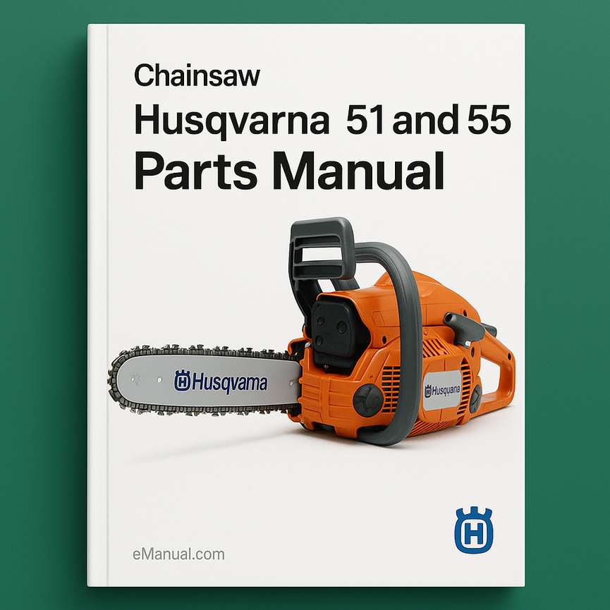 Husqvarna 51 and 55 Chainsaw parts Manual