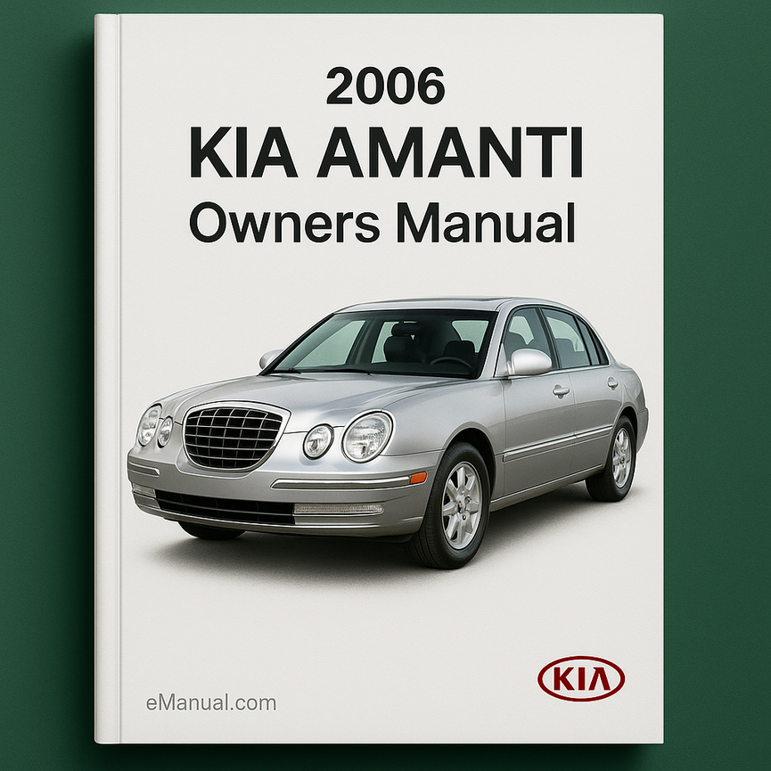 2006 KIA Amanti Owners Manual