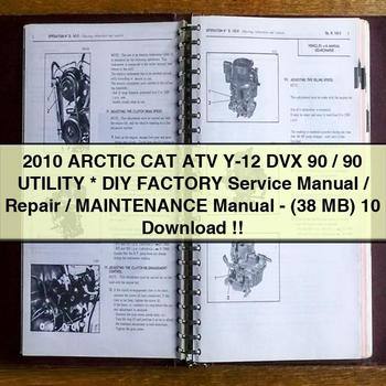 2010 Arctic CAT ATV Y-12 DVX 90 90 UTILITY DIY Factory Service Manual Repair Maintenance Manual-(38 MB) 10