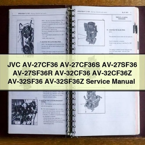 JVC AV-27CF36 AV-27CF36S AV-27SF36 AV-27SF36R AV-32CF36 AV-32CF36Z AV-32SF36 AV-32SF36Z Service Manual
