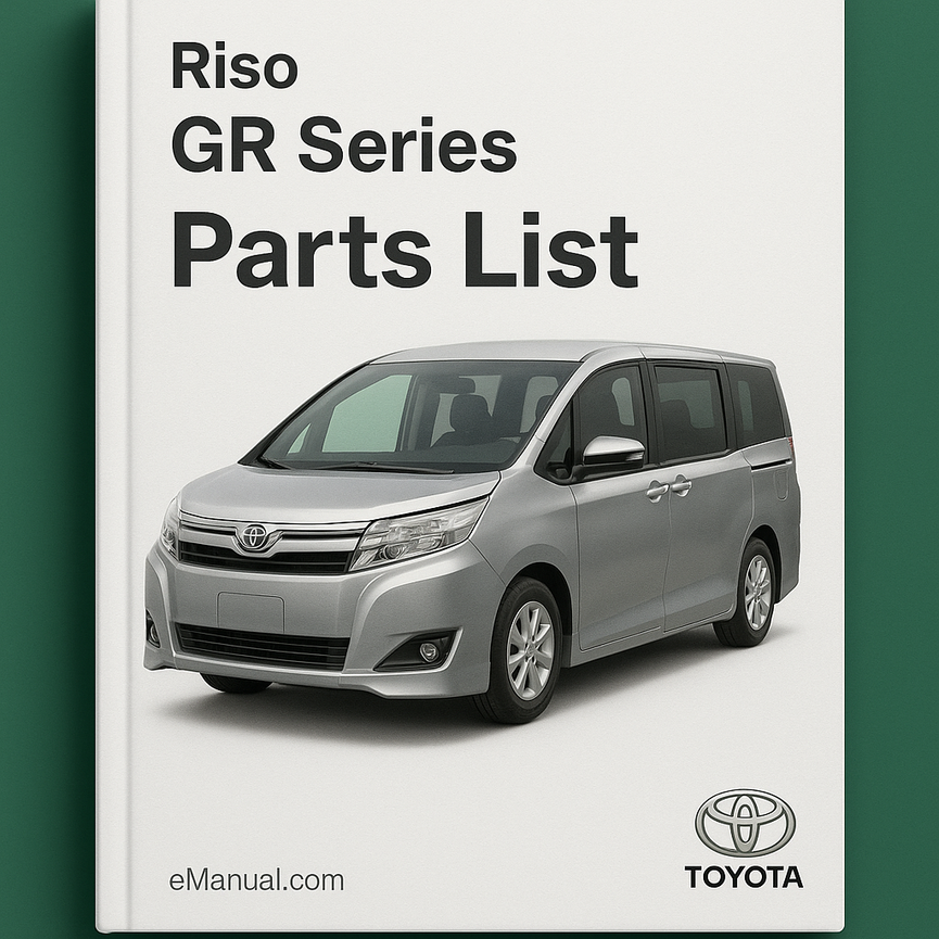 Riso GR Series Parts List