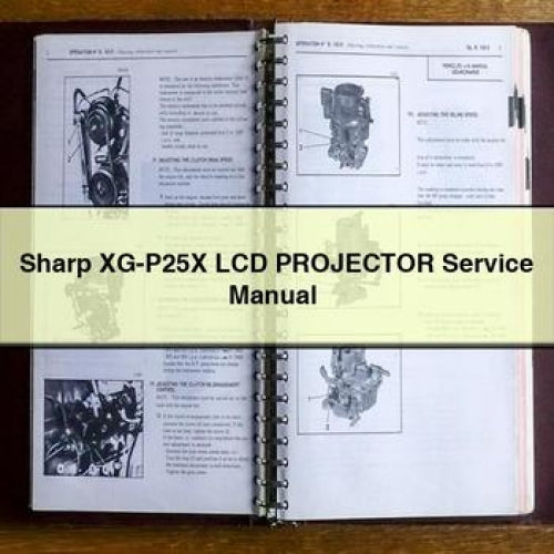 Sharp XG-P25X LCD PROJECTOR Service Manual