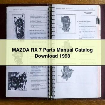 Mazda RX 7 Parts Manual Catalog 1993