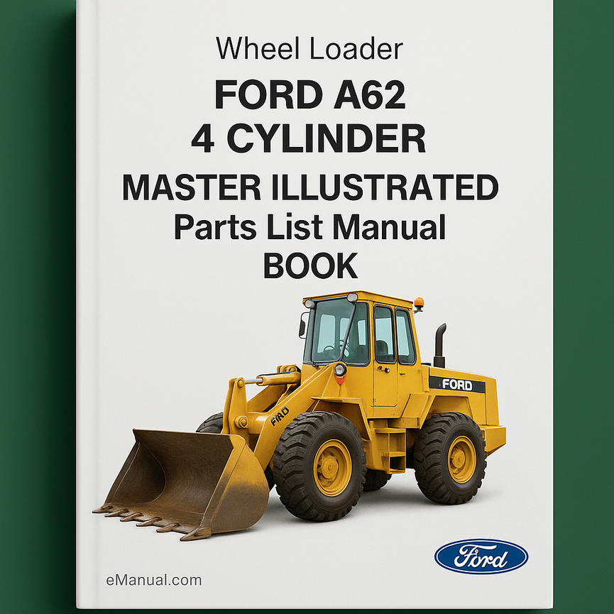 Ford A62 4 CYLINDER Wheel Loader MASTER ILLUSTRATED Parts List Manual BOOK