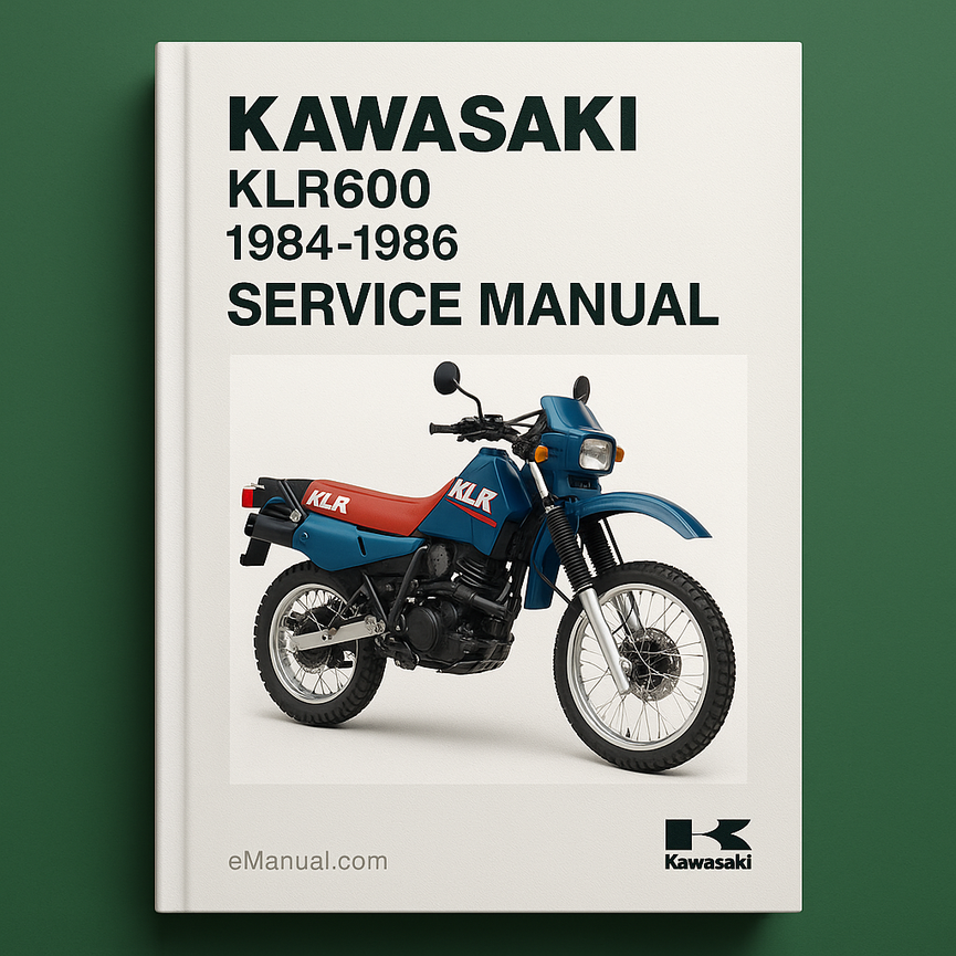 Kawasaki KLR600 Service Manual Repair 1984-1986 KLR 600
