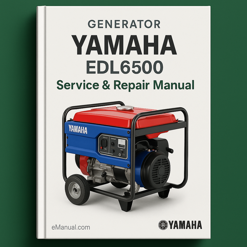 yamaha generator EDL6500 Service Repair Manual