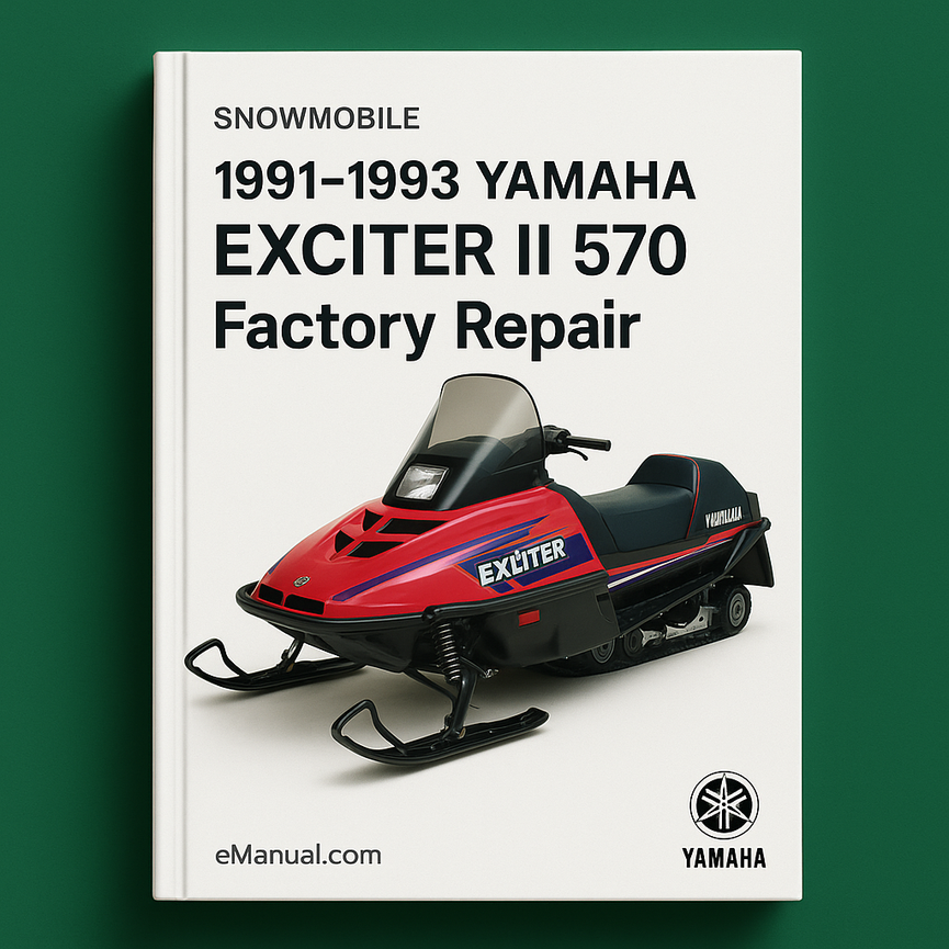1991-1993 Yamaha EXCITER II 570 Snowmobile Factory Repair