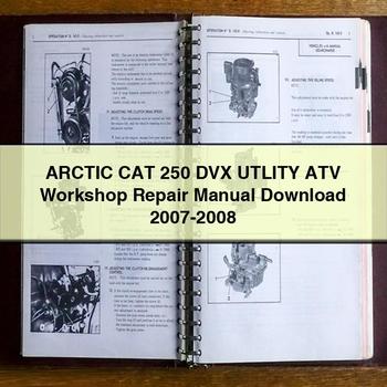 ARCTIC CAT 250 DVX UTLITY ATV Workshop Repair Manual 2007-2008