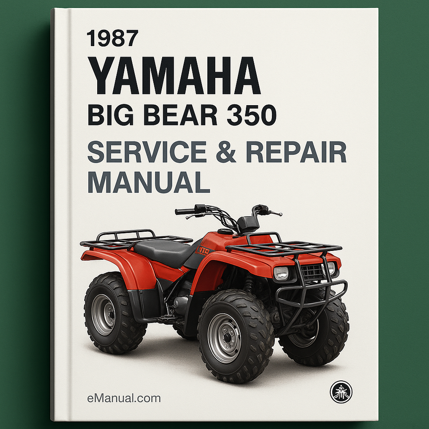 1987 Yamaha Big Bear 350 Service Repair Manual 87