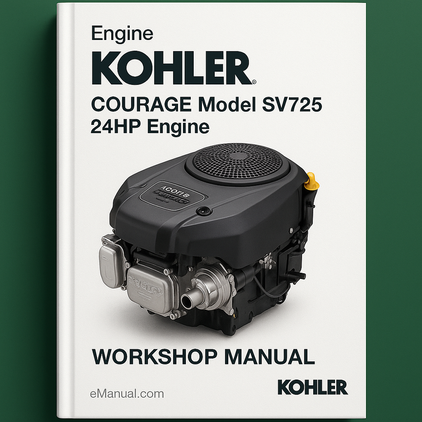 Kohler COURAGE Model SV725 24HP Engine Workshop Manual