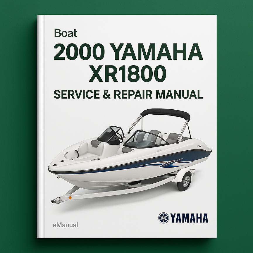 2000 Yamaha XR1800 Boat Service Repair Manual