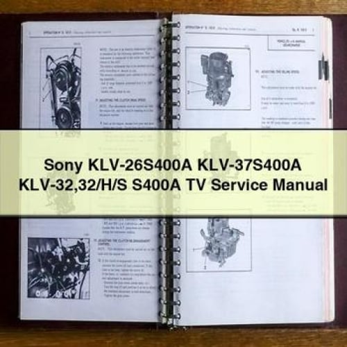 Sony KLV-26S400A KLV-37S400A KLV-32 32/H/S S400A TV Service Manual