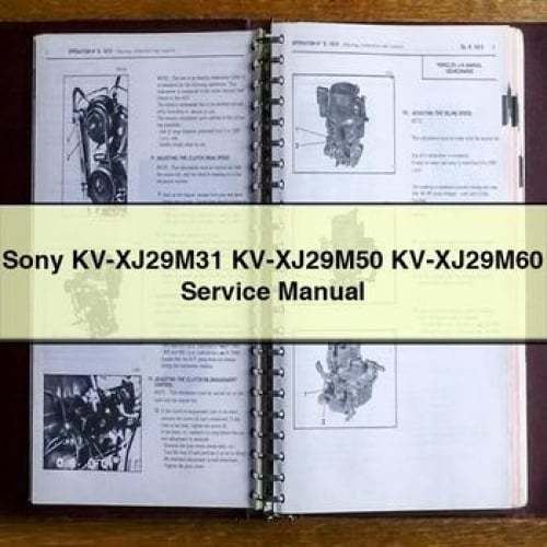 Sony KV-XJ29M31 KV-XJ29M50 KV-XJ29M60 Service Manual