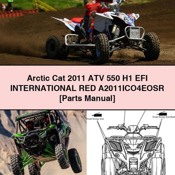 Arctic Cat 2011 ATV 550 H1 EFI INTERNATIONAL RED A2011ICO4EOSR Parts Manual
