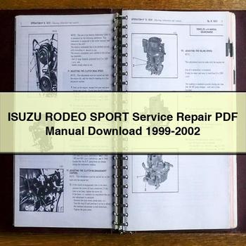 ISUZU RODEO SPORT Service Repair Manual 1999-2002
