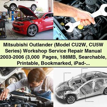 Mitsubishi Outlander (Model CU2W CU5W Series) Workshop Service Repair Manual 2003-2006 (3 000+ Pages 188MB Searchable Bookmarked iPad-ready)