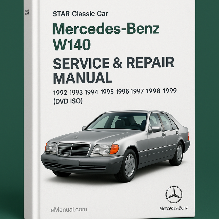 Mercedes-Benz W140 STAR Classic Car Service & Repair Manual (1992 1993 1994 1995 1996 1997 1998 1999)- (DVD ISO)