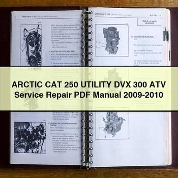 ARCTIC CAT 250 UTILITY DVX 300 ATV Service Repair Manual 2009-2010