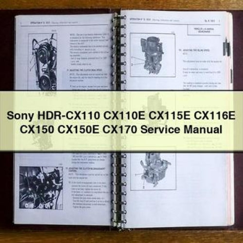 Sony HDR-CX110 CX110E CX115E CX116E CX150 CX150E CX170 Service Manual