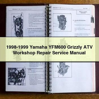1998-1999 Yamaha YFM600 Grizzly ATV Workshop Repair Service Manual
