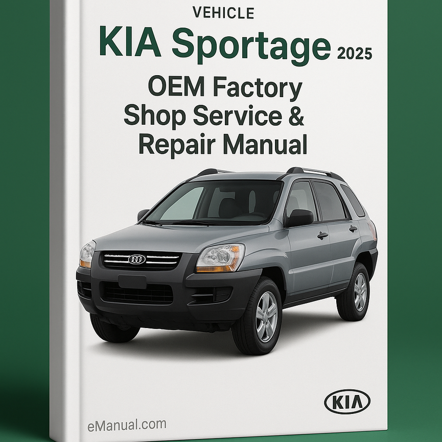 KIA Sportage 2005 V6 (2.7L) OEM Factory Shop Service Repair Manual FSM Year Specific