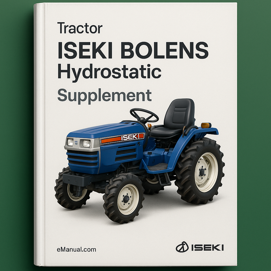 Iseki Bolens tractor Hydrostatic supplement