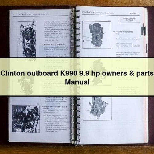 Clinton outboard K990 9.9 hp owners & parts Manual
