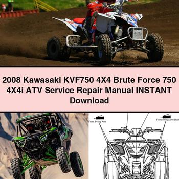 2008 Kawasaki KVF750 4X4 Brute Force 750 4X4i ATV Service Repair Manual