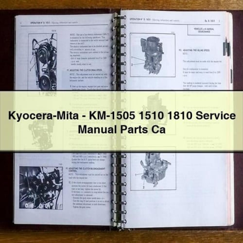 Kyocera-Mita - KM-1505 1510 1810 Service Manual Parts Ca