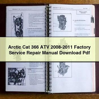 Arctic Cat 366 ATV 2008-2011 Factory Service Repair Manual Pdf