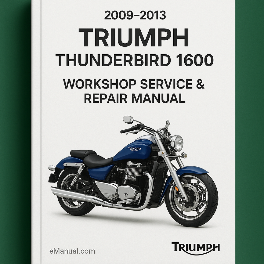 2009-2013 Triumph Thunderbird 1600 Workshop Service Repair Manual