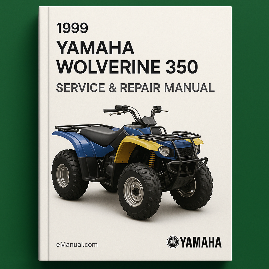 1999 Yamaha Wolverine 350 Service Repair Manual 99