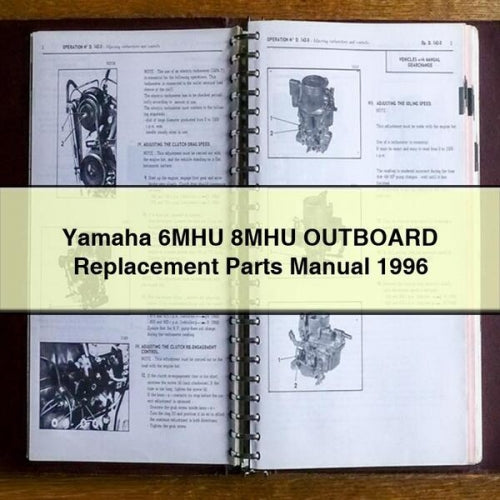 Yamaha 6MHU 8MHU OUTBOARD Replacement Parts Manual 1996